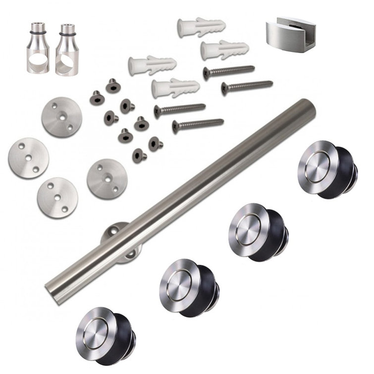 GlassDoor.us Glass Barn Door Installation Hardware Kit Wayfair Canada